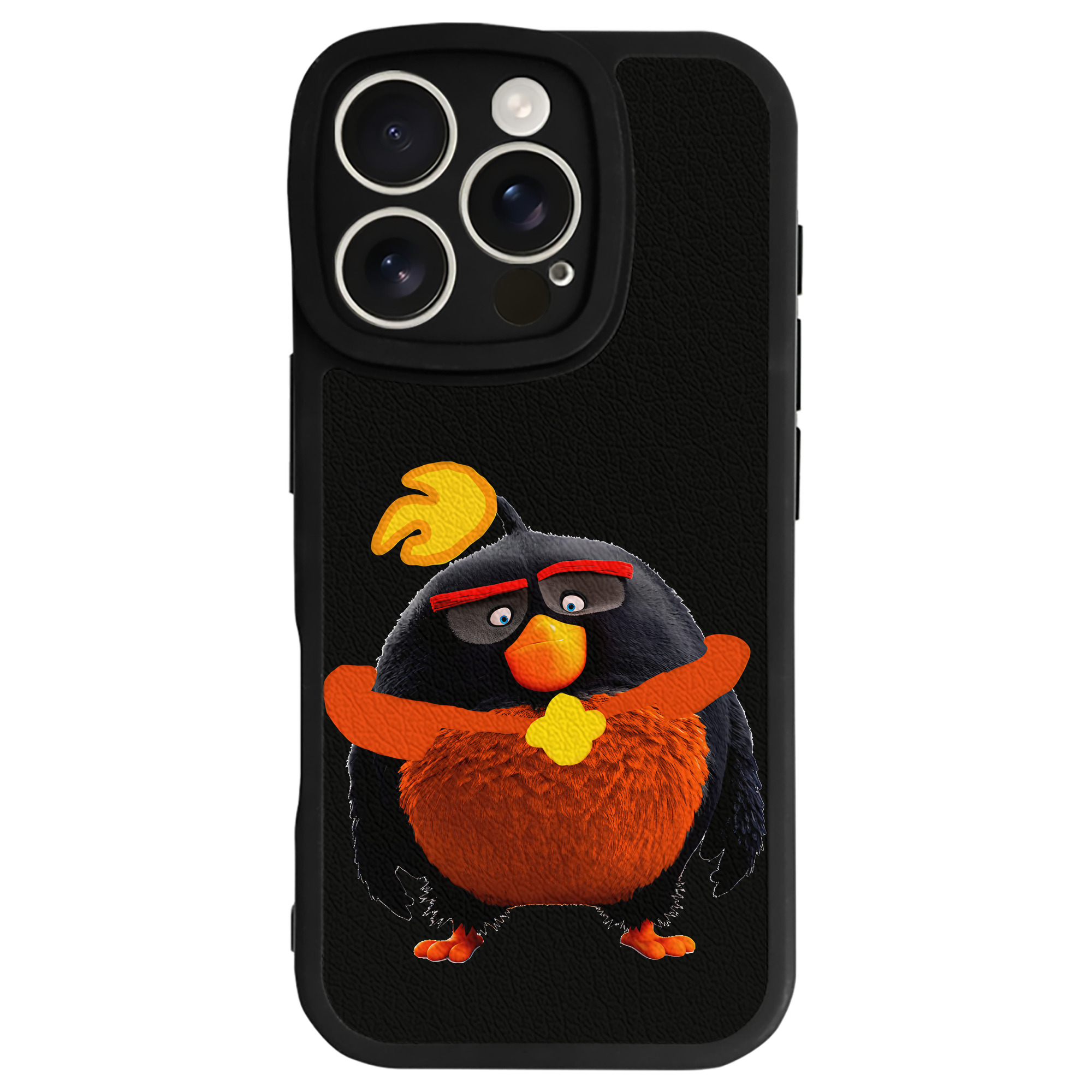 （画像用） Angry Birds アングリーバード 【iPhone 16シリーズ対応】シリコンスマホケース（レザー調） 材質：シリコン